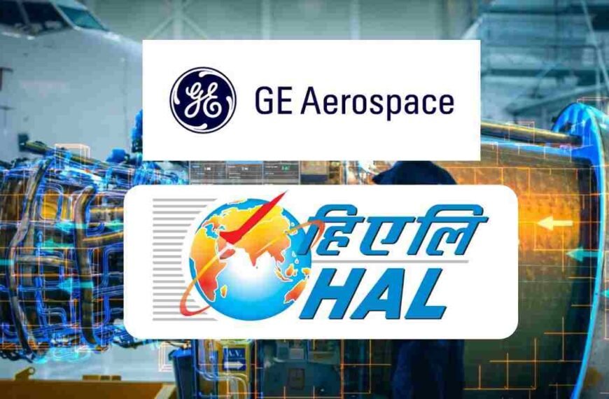 GE Aerospace ने शुरू कि तेजस के F404-IN20 इंजन कि Delivery | HAL Share 4% का उछाल