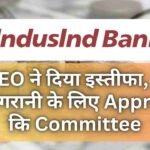 Indusind Bank के CEO ने दिया इस्तीफा, RBI ने निगरानी के लिए Approve कि Committee